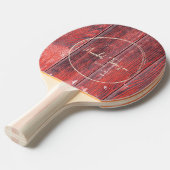 Distressed Barn Boards Name in Drawn Circle  Tafeltennisbatje (Voorkant Gekanteld)