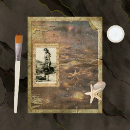Distressed Beach Scrapbook Papier