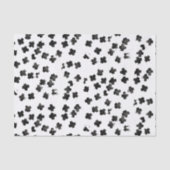 Distressed Black Cross Tissue Paper Tissuepapier (Voorkant)