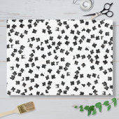 Distressed Black Cross Tissue Paper Tissuepapier