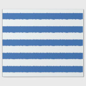 Distressed blauw witte strepen faux gescheurd cadeaupapier (Vlak)