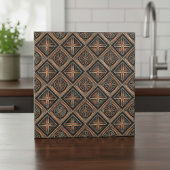 Distressed Bronze & Teal Metal #16 ID1227 Tegeltje