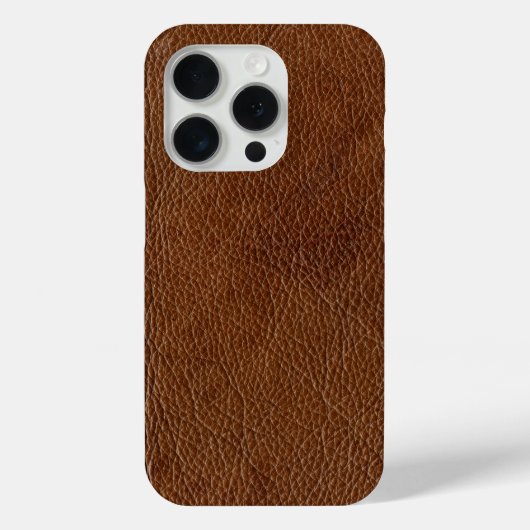 Distressed Brown Leather Look Gedrukt Afbeelding Case-Mate iPhone Case (Achterkant)
