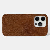 Distressed Brown Leather Look Gedrukt Afbeelding Case-Mate iPhone Case (Achterkant (horizontaal))