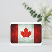 Distressed Canada Flag Briefkaart (Staand voorkant)