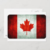 Distressed Canada Flag Briefkaart (Voorkant / Achterkant)