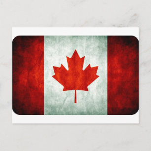 Distressed Canada Flag Briefkaart