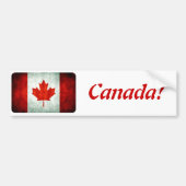 Distressed Canada Flag Bumpersticker (Voorkant)