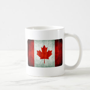 Distressed Canada Flag Koffiemok