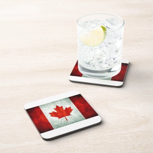 Distressed Canada Flag Onderzetter (Rechterzijde)