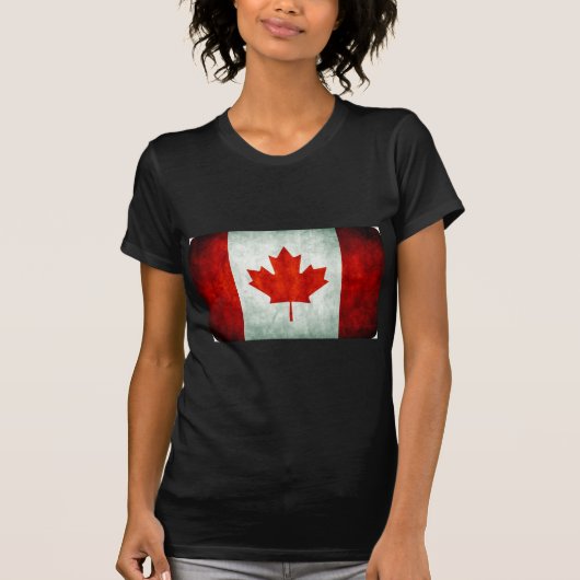 Distressed Canada Flag T-shirt (Voorkant)
