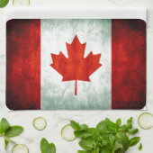 Distressed Canada Flag Theedoek (Gevouwen)
