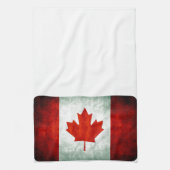 Distressed Canada Flag Theedoek (Verticaal)