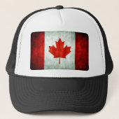 Distressed Canada Flag Trucker Pet (Voorkant)