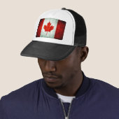 Distressed Canada Flag Trucker Pet (In situ)