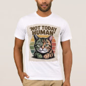  Distressed Cat Graphic T-shirt – Grappige Retro (Voorkant)