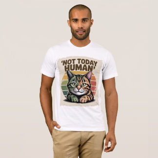  Distressed Cat Graphic T-shirt – Grappige Retro