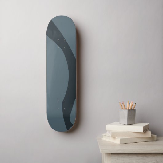 Distressed Cool Cadet Marmer Blauw Grijs Persoonlijk Skateboard (Muurkunst)