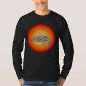 Distressed Crocodiles  Retro Style T-shirt (Voorkant)