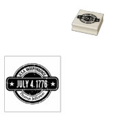 Distressed Custom Independence U.S. History Dates Rubberstempel (Gestempeld)
