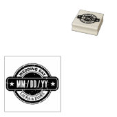 Distressed Custom Wedding Day Date  Rubberstempel (Gestempeld)