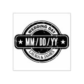 Distressed Custom Wedding Day Date  Rubberstempel (Afrduk)