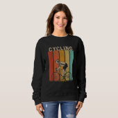Distressed Cycling   Men Women Cute Cycling Retro Trui (Voorkant volledig)