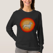 Distressed Dachshund Dog  Retro Style T-shirt (Voorkant)