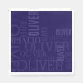 Distressed Dark-Blue Cool Typography Servet (Voorkant)