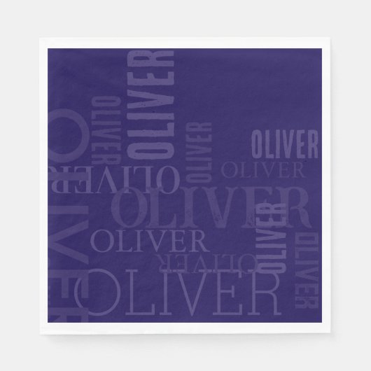 Distressed Dark-Blue Cool Typography Servet (Voorkant)