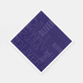 Distressed Dark-Blue Cool Typography Servet (Hoek)