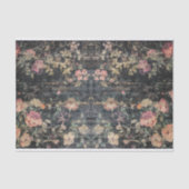  Distressed Dark Floral Decoupage Tissuepapier (Voorkant)