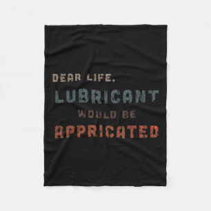 Distressed  Dear Life smeermiddel zou AP zijn Fleece Deken