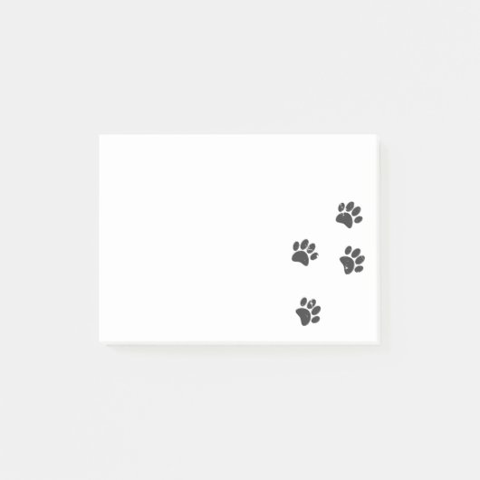 Distressed Dog Paw Tracks Notities Post-it® Notes (Voorkant)