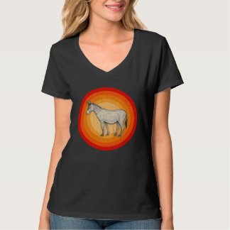 Distressed Donkey  Retro Style T-shirt