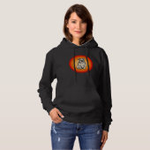 Distressed English Bulldog  Retro Style Hoodie (Voorkant volledig)