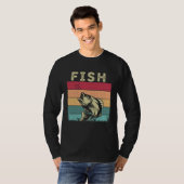 Distressed Fish  Boys Girls Retro Style Fish T-shirt (Voorkant volledig)