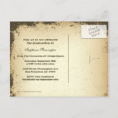 Distressed foto afstudeerfeest aankondiging (Achterkant)