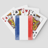 DISTRESSED FRANCE FLAG .png Pokerkaarten (Achterkant)
