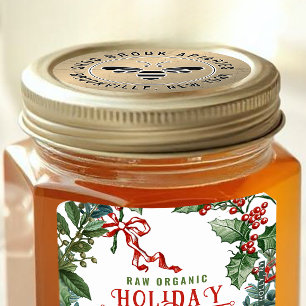 Distressed Gold imker honingbij bijenproduct Ronde Sticker