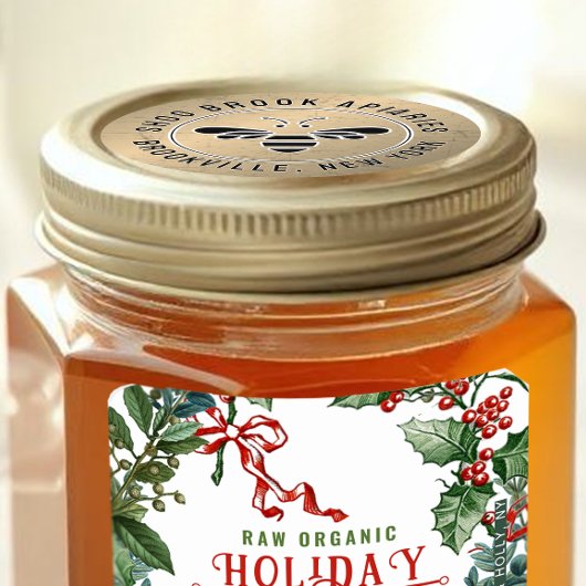 Distressed Gold imker honingbij bijenproduct Ronde Sticker