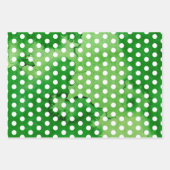 Distressed Green / White Shamrock Clovers set van Inpakpapier Vel (Voorkant)