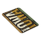 Distressed Grunge Iowa Magneet (Rechterzijde)