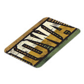 Distressed Grunge Iowa Magneet (Linkerzijde)