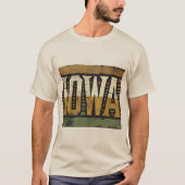Distressed Grunge Iowa T-shirt (Voorkant)