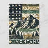 Distressed Grunge Montana Briefkaart (Voorkant)