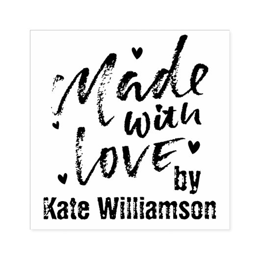 Distressed handgemaakte Business Stamp Rubberstempel (Afrduk)