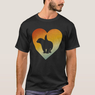 Distressed Heart Retro Style Men Women Honey Badge T-shirt