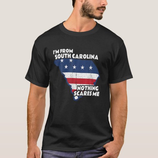Distressed I'm From South Carolina State Nothing S T-shirt (Voorkant)