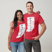 Distressed Indiana Native Design oversized T-shirt (Unisex)